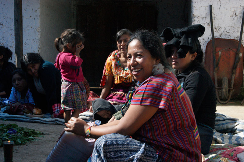 Indigenous women gather in Chotacaj