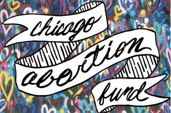 Text on a colorful background. Text read Chicago Abortion Coalition