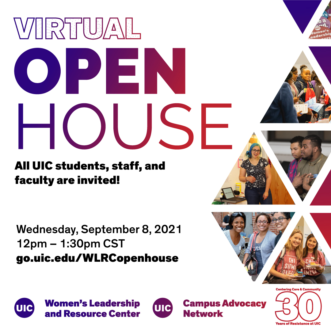 Fall 2021 Virtual Open House Women’s Leadership and Resource Center