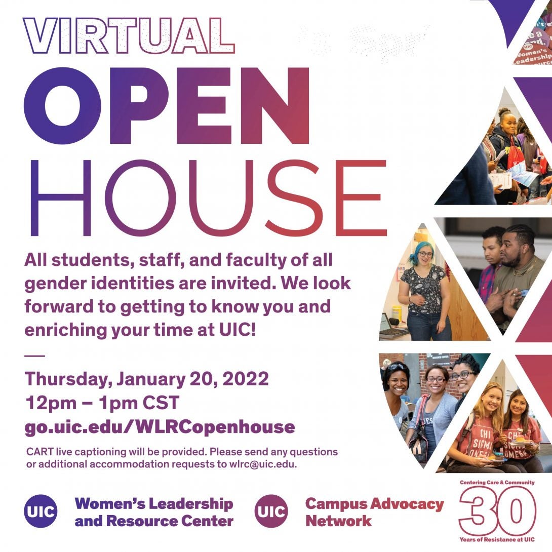 Spring Open House | Women's Leadership And Resource Center | University Of Illinois Chicago