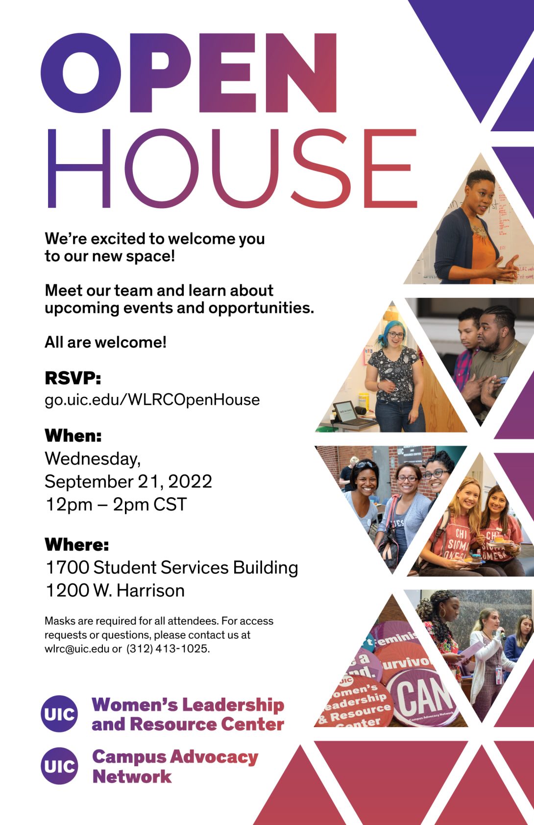 Fall 2022 Open House Women’s Leadership and Resource Center