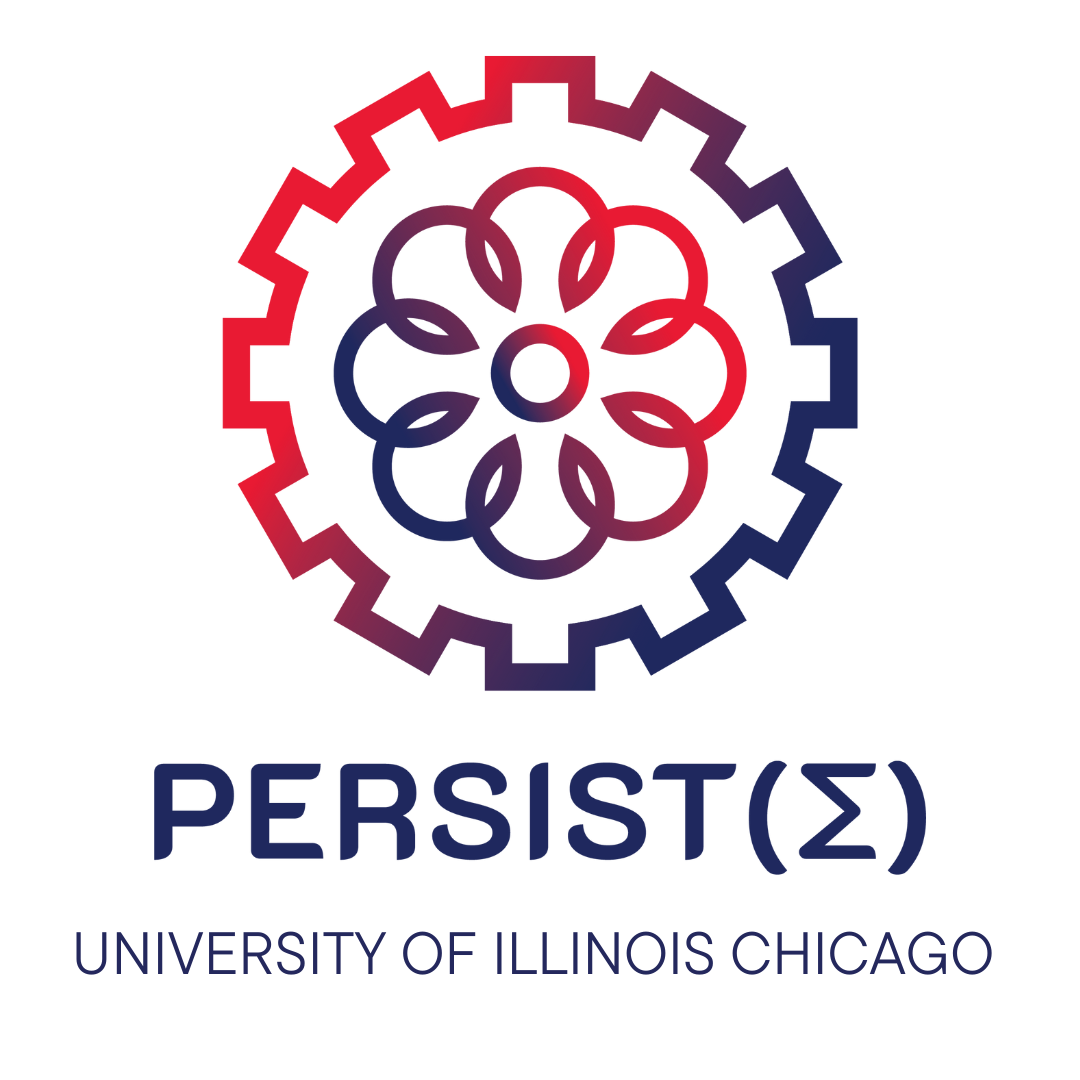 The PERSIST(Σ) logo, which features a multi-colored gear with a multi-colored flower inside it.
