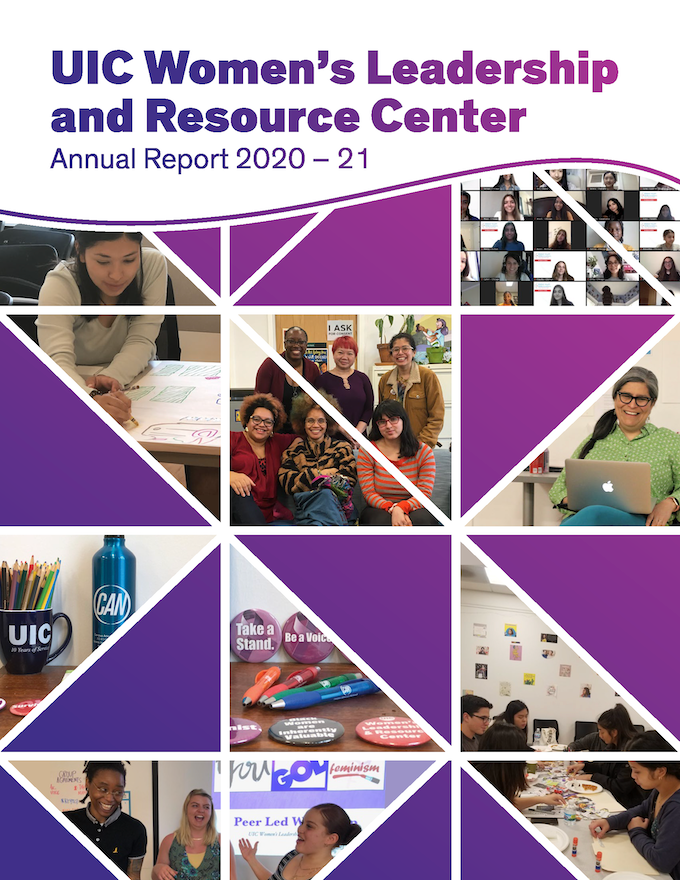 The front cover of WLRC's 2020-2021 Annual Report, which features a collage of photos from various WLRC events.